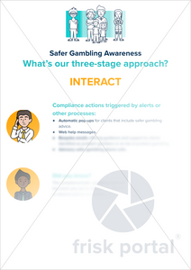 Safer Gambling Awareness: three-stage approach for staff working in gambling (three-page PDF)