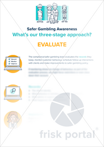 Safer Gambling Awareness: three-stage approach for staff working in gambling (three-page PDF)