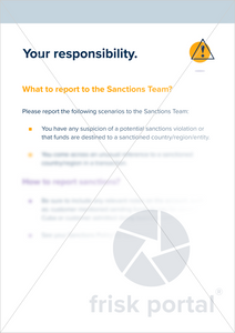 Sanctions: Responsibility and Remember (two-page A4 documents)