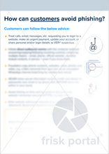 Load image into Gallery viewer, InfoSec: Avoid phishing advice for customers and staff (two-page A4 document)
