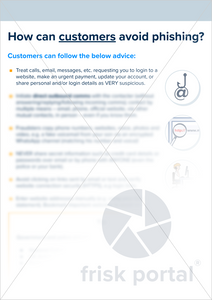 InfoSec: Avoid phishing advice for customers and staff (two-page A4 document)