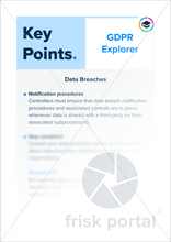 Load image into Gallery viewer, GDPR: Key Points – About data breaches for staff (two-page A4 document)

