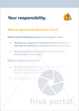 Load image into Gallery viewer, Sanctions: Responsibility and Remember (two-page A4 documents)
