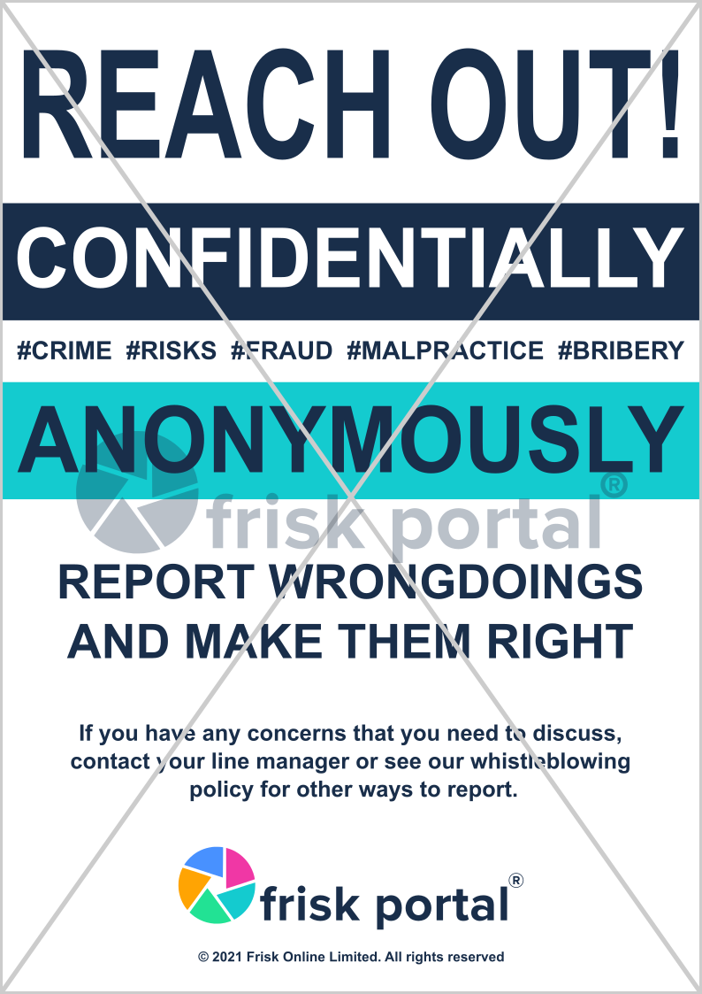 Infographic: Whistleblowing awareness for staff (one-page PDF)