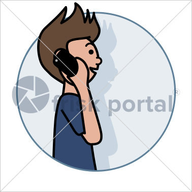 Professional working, illustrated business avatar, stock vector (#CI003)